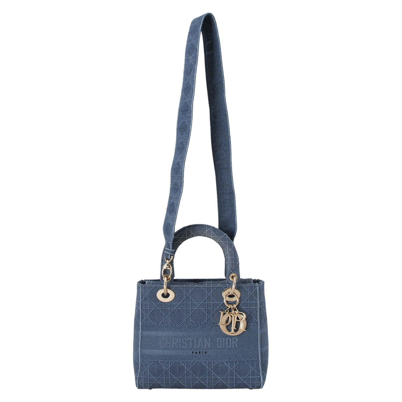 CHRISTIAN DIOR(USED)디올 자수 레이디디올 미디움 백